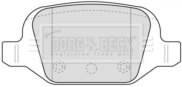 BORG & BECK Комплект тормозных колодок, дисковый тормоз BBP1775